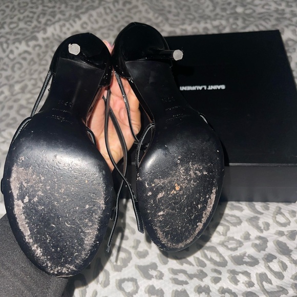Saint Laurent Glossy Black Heels - Picture 2 of 8